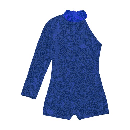 DE Gymnastikanzug Kinder Mädchen Glänzende Turnanzug Trikot Langarm Jumpsuit - 第 29/56 張圖片