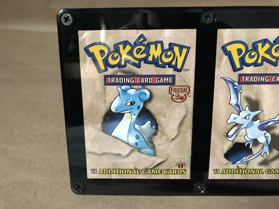 Framed Pokemon Fossil 1st Edition Empty Booster Pack Set | eBay