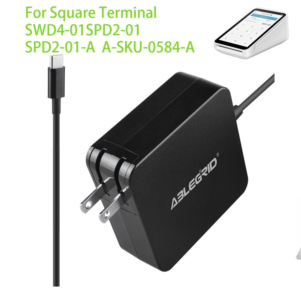 USB-C Adapter Charger For Square Terminal SWD4-01 SPD2-01 SPD2-01