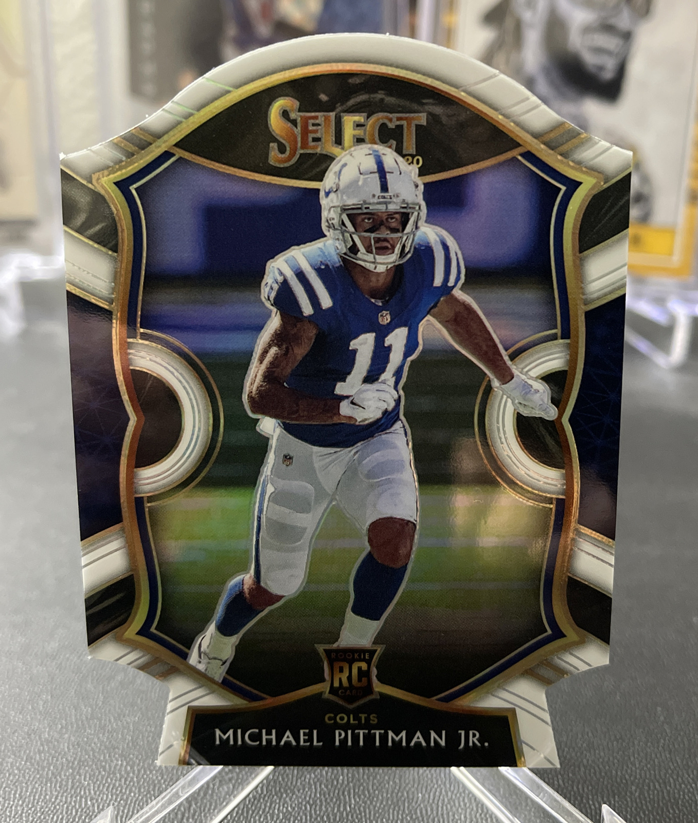 2020 Select Michael Pittman Jr RC Concourse White Prizm Die-cut Rookie