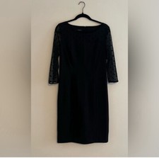 Talbots - Black Polka Dot Dress - Size 6