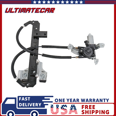 Rear Passenger Electric Power Window Regulator w/Motor For Chevy Tahoe GMC Yukon