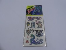Vintage 1993 Art Lover Removable Tattoos Sealed Pack 9