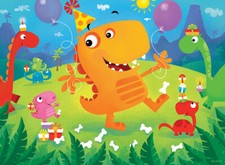 MasterPieces Dino Party 24 Piece Jigsaw Puzzle