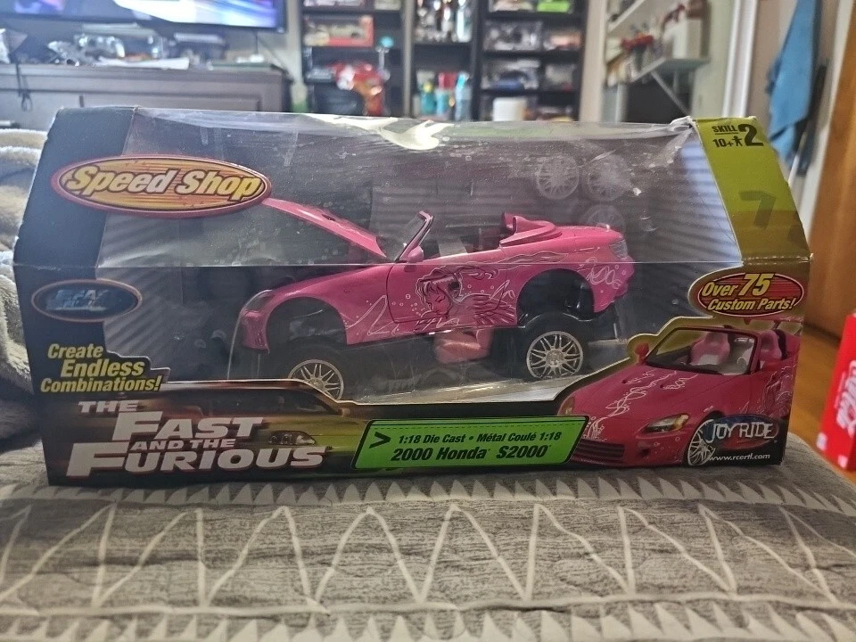 2004 Ertl Joyride Fast and the Furious Pink 2000 本田 S2000 1: 18 速度商店 — 第 2/3 张图片