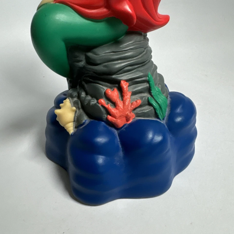 Disney 9" Ariel Sirena Princesa Estatuilla Alcancía con Tapón #75269 Fabricante Original Limpio Foto 4 de 4