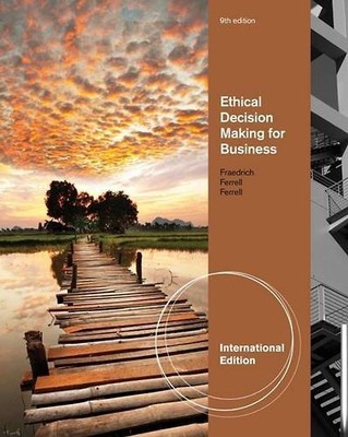 Ethical Decision Making For Business - Fraedrich, John ZUSTAND SEHR GUT