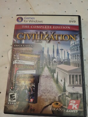 Sid Meier s Civilization IV The Complete Edition For Windows Pc DVD Complete