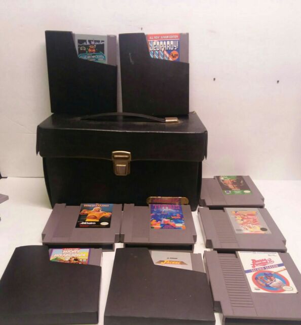 Nintendo NES Games with Cartridge Storage Carry Case and 9 games Nintendo NES Games with Cartridge Storage Carry Case and 9 games