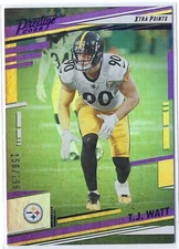 TJ Watt 2022 Panini Prestige Xtra Points Purple Prizm #250 SP /199