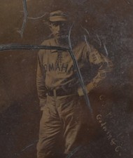 1888 Jocko Flynn, Omaha, Old Judge, Goodwin & Co, Tintype Photo, Unique Pose