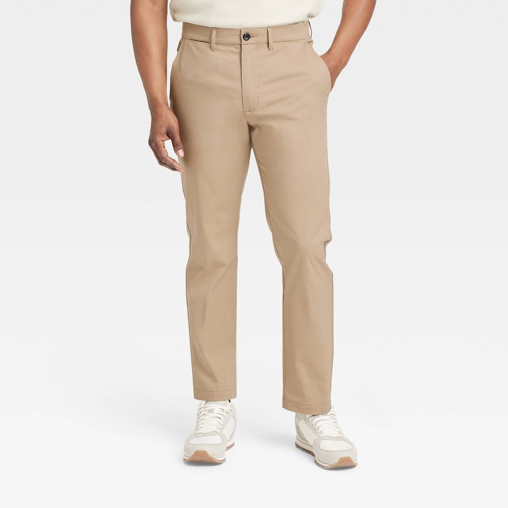 Goodfellow & Co Mens Slim Straight Chino Pants Quick Dry Stain Wrinkle Resistant