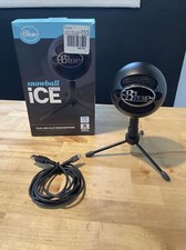 Blue Snowball iCE USB Mic for Recording Streaming on PC Mac Black Ice ltEd.