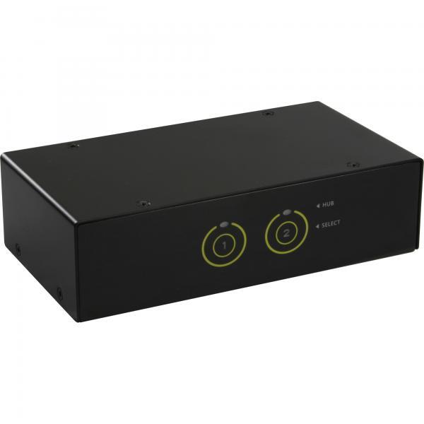InLine KVM Switch, 2 porte, USB 3.0 HDMI Audio, FullHD, Hub 2x USB 3.0