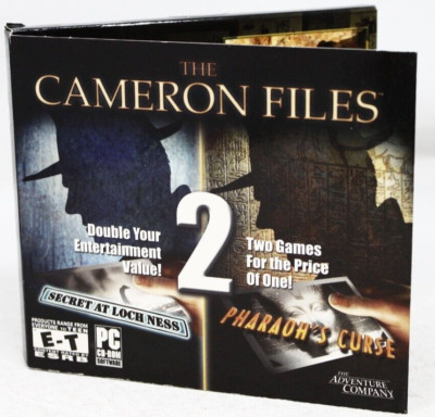 The Cameron Files: Secret at Loch Ness/Pharaoh's Curse PC Jewel Case 2 for 1