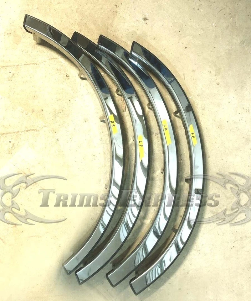 para: Jaguar XJS 1973-1996 Moldura de acero inoxidable Llanta acampanada Guardabarros Arco Borde 4 piezas 2" Foto 4 de 4