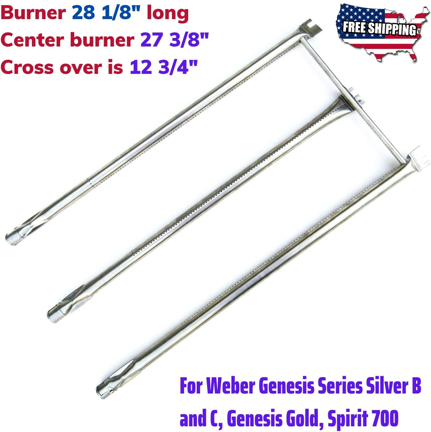 BBQ Gas Grill Parts for Weber Spirit E310 E320, Genesis Silv