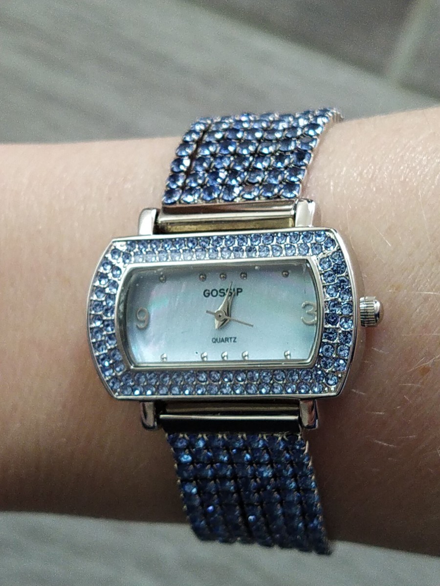 Blue Kristal Watch Authentic Dior Blue Sapphire Crystal Watch