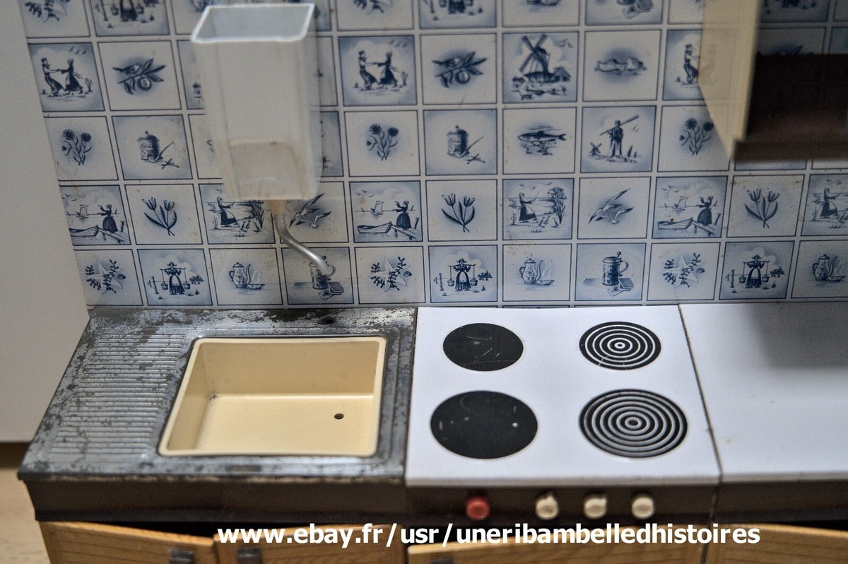 DÉCO CUISINE VINTAGE / lot de 3 anciennes boites en tôle émaillée