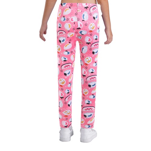 Kids Girls Cute Printed Trousers Winter Warm Thick Velvet Thermal Pants Tights - Picture 12 of 42