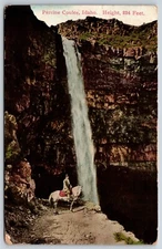 Postcard Perrine Coulee, Height 234 Feet, Rider On The White Horse ​Idaho Posted