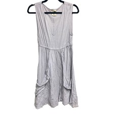 Anthropologie Deletta Dress Periwinkle Pocketed Sleeveless Small