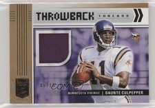 2021 Donruss Elite Throwback Threads Singles Prime 6/15 Daunte Culpepper 0c3