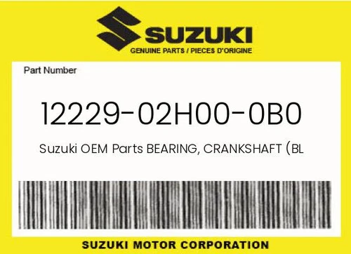 BEARING, CRANKSHAFT (BLACK)