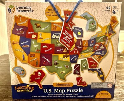 Learning Resources Magnetic U.S. Map Puzzle - Educational Map of the U.S.