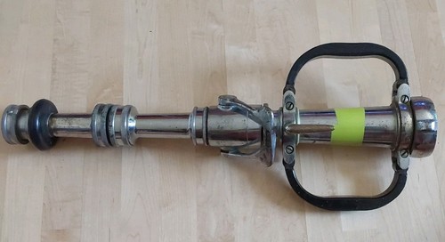 Vintage Elkhart Brass Akron Fire Hose Nozzle Chrome ?? 2 1/2" Fireman Firehouse 