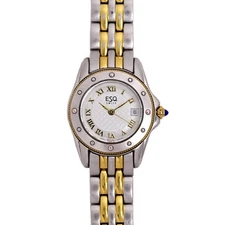 ESQ 2-Tone Mid-Size 26mm Swiss Stainless Steel Womens Wrist Watch