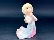 Rare Vintage Precious Moments Praying Girl Figurine Faith Hope Love Collectible