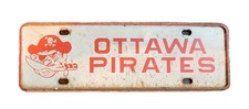 Vintage Rare Ottawa Pirates Il Booster License Plate Topper
