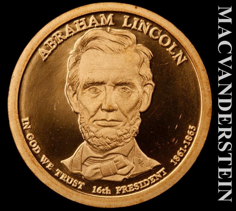 2010-S Abraham Lincoln Presidential Dollar - Choice Gem Proof  Lustrous  #L7742