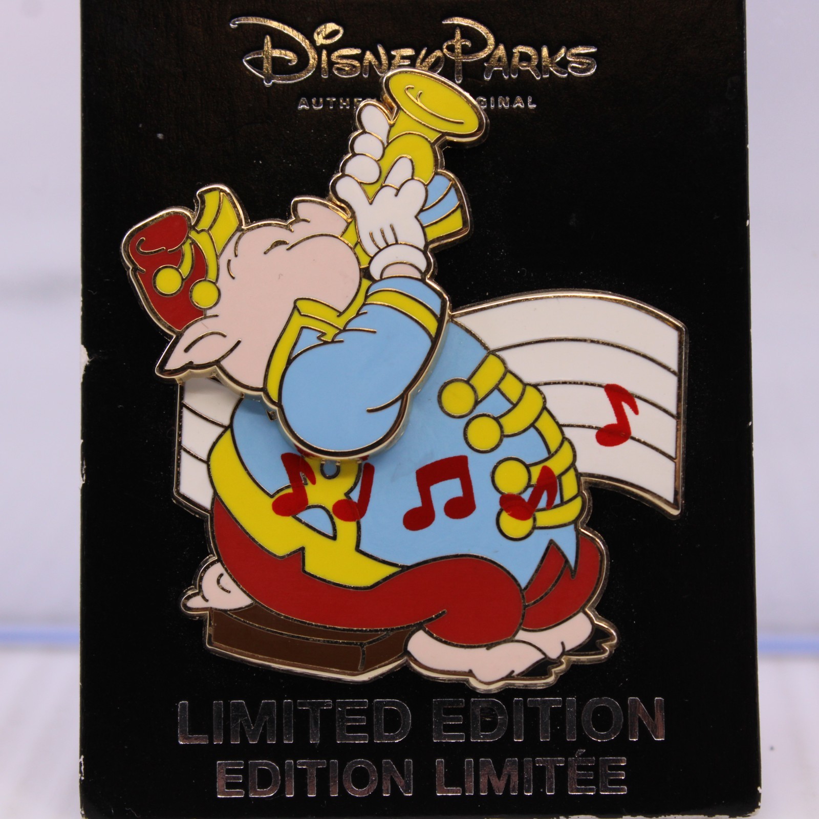 B1 Disney DLR LE 750 Pin Classic Character Band Concert Paddy Pig Trumpet