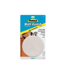 Self-Adhesive Wall Guard Doorknob Protector White 5 Inch