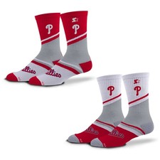 Unisex Starter  Red/White Philadelphia Phillies Old School Two-Pack Crew Socks