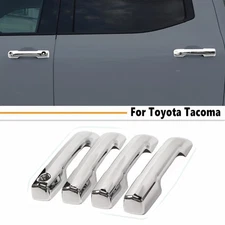 Fit For 2024-2025 Toyota Tacoma ABS Chrome Side Door Handle Cover Trim 4PCS