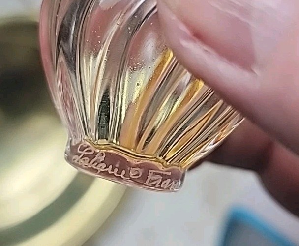 Vtg Crystal L'Air Du Temp Nina Ricci Signed Lalique Bottle  w/2 Doves In OrigBox