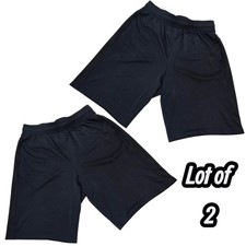 Athletic Works Shorts Boys XL 14-16 Black Polyester Active Lot of 2 Basketball