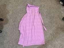 Free People FP Size Small Maxi Dress Button Shoulder Strap Belt Tie