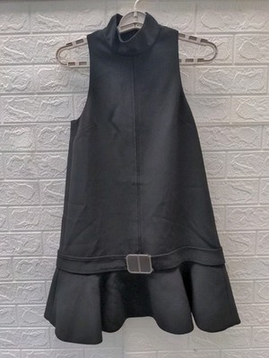 New Alexis Noemy Dress Black With A Belted Hem Size XXS