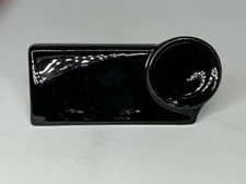 Fiesta Ware Retired Black Place Setting Name Message Blank Sign Halloween Dish