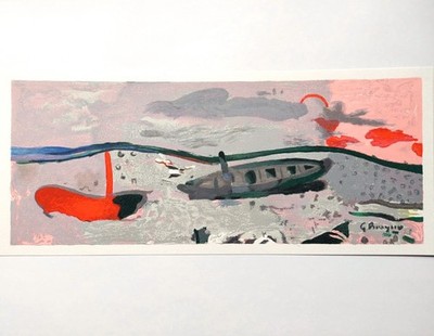 Georges BRAQUE - ''Bord de Mer'', Original lithograph 1968