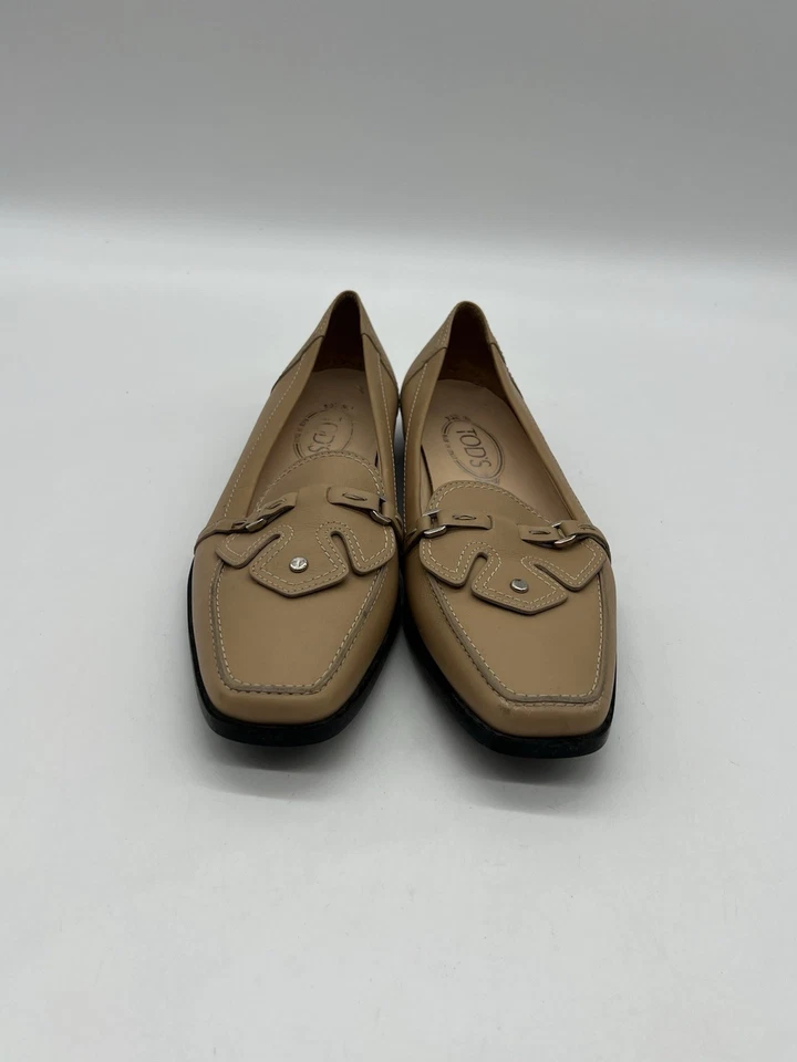 Tod's Mocasín Para Mujer Talla 41 EE. UU. 10.5 Cuero Marrón Informal Cómodo Zapatos Planos. Foto 3 de 4