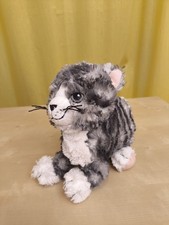 Ikea Katze Lilleplutt Stofftier grau weiß getigert Tiger Plüsch Kuscheltier 22cm