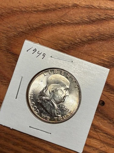 1949 Franklin Half - Great Toning - UNC -  $1.99 Shipping
