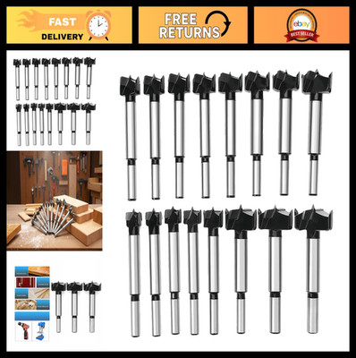 Meichoon Forstner Drill Bit Set 15-35mm 16 Pcs, Carbide Forstner Bits High