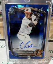 Topps 2025 Bowman Chrome Draft Sapphire Caden Bodine Auto /199 #BDC-63 Orioles