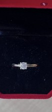 9ct Gold Diamond Solitaire Ring 0.50ct  Size L1/2